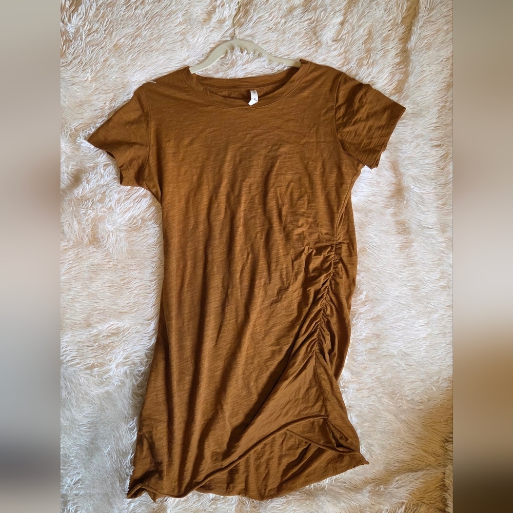 Wishlist Caramel Brown T-Shirt Dress